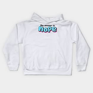 Nope Design Text Drawing Kids Hoodie